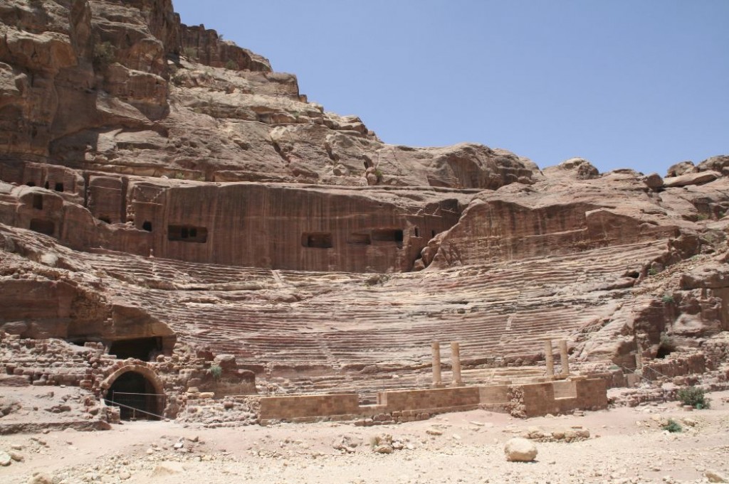 The Theater, built over 2000 years ago, has rows of seats carved out of the rock